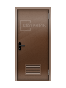 Одностворчатая техническая дверь с вентиляцией ДТМ-061
